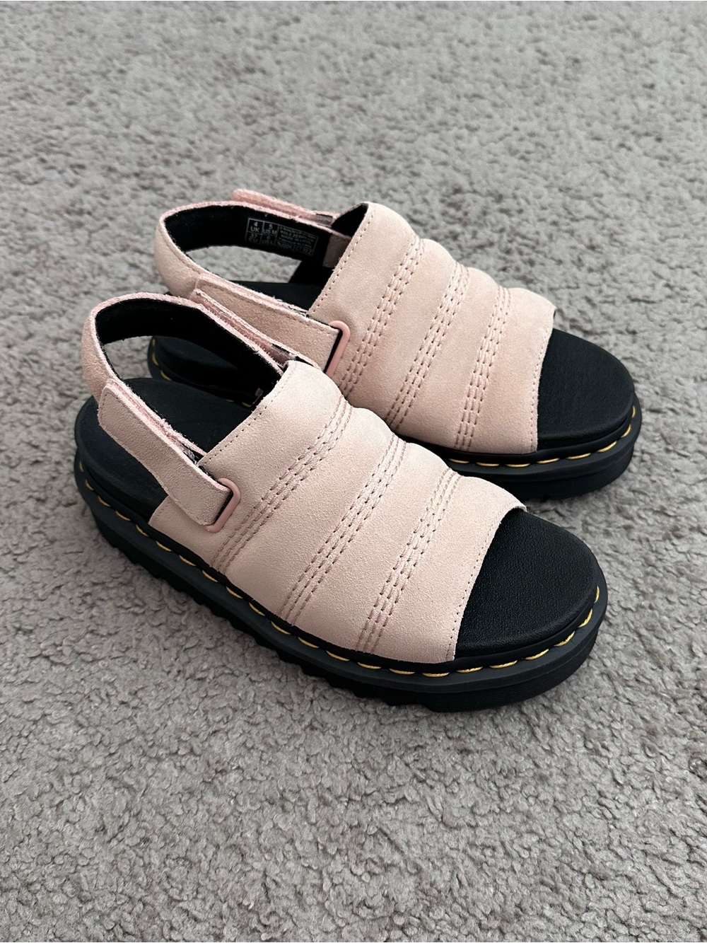 Dr. Martens Kole Slingback Platform Sandal Womens 6 Powder Pink